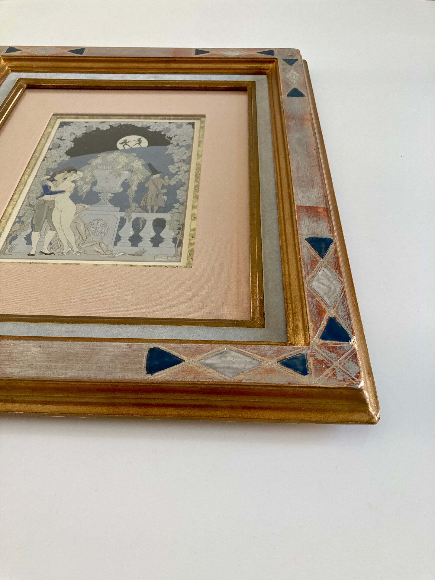 Framed lithograph signed by Georges Barbier (1882-1932)