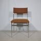 Mid Century Chairs in Chrome and Fabric, Set of 4, 1970s
