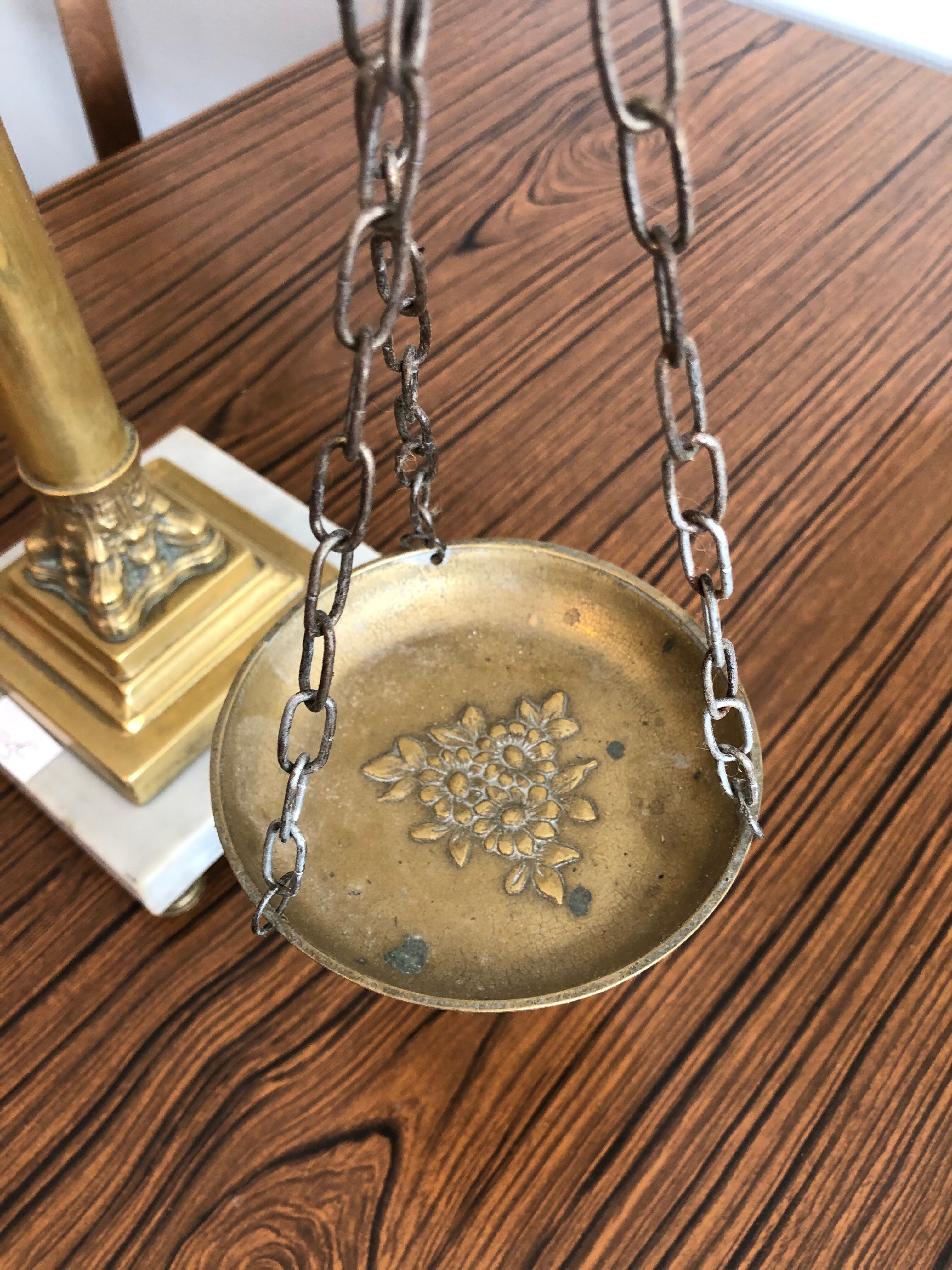 Trebuchet brass scale