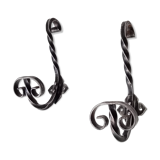 2 vintage coat rack hooks 50s-60s
