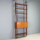 Vintage library from the 1950s-60s with a bar compartment.