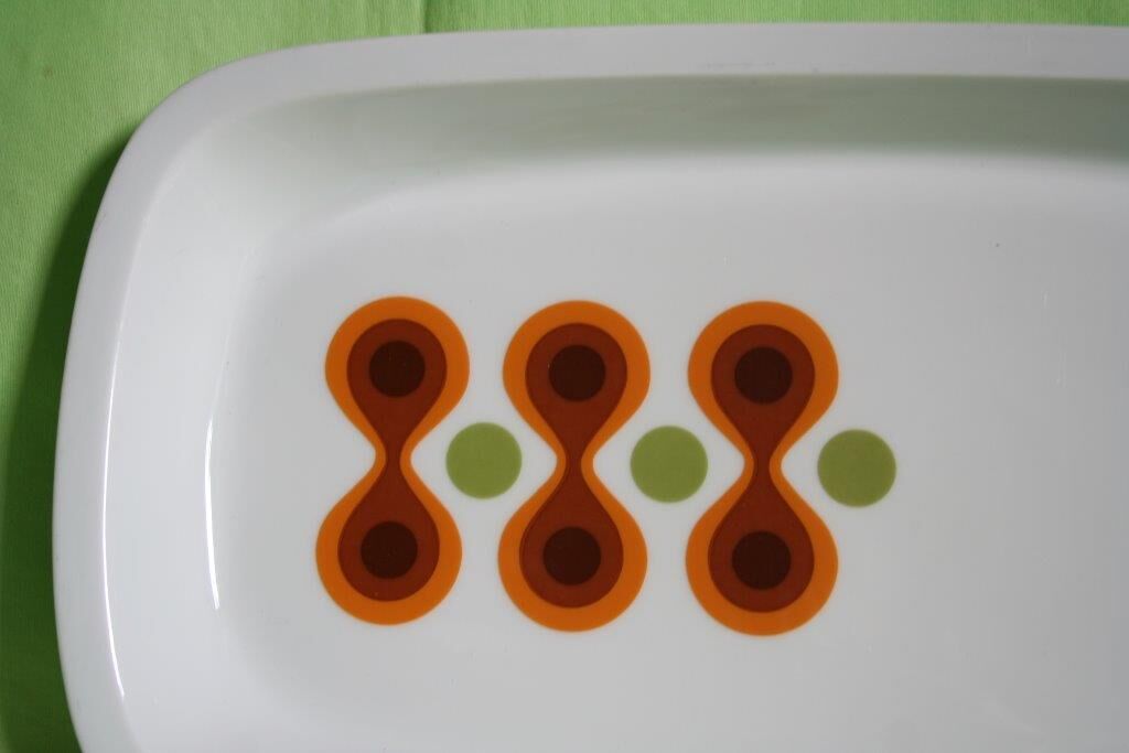 Rectangle plate with geometric patterns 70