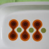 Rectangle plate with geometric patterns 70