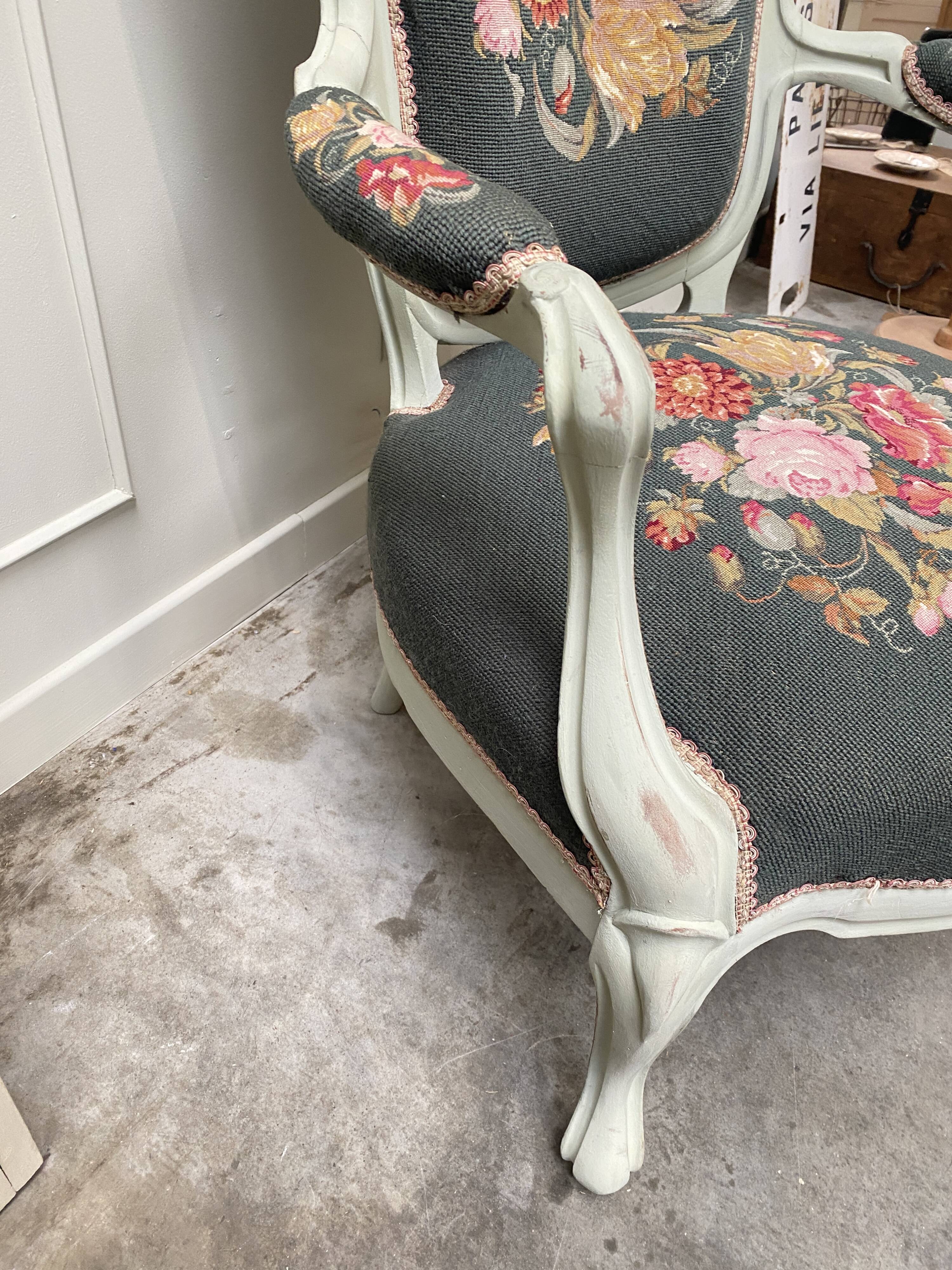 Fauteuil Louis XV rénové