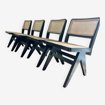 rattan and wood bistro chair