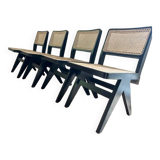 rattan and wood bistro chair