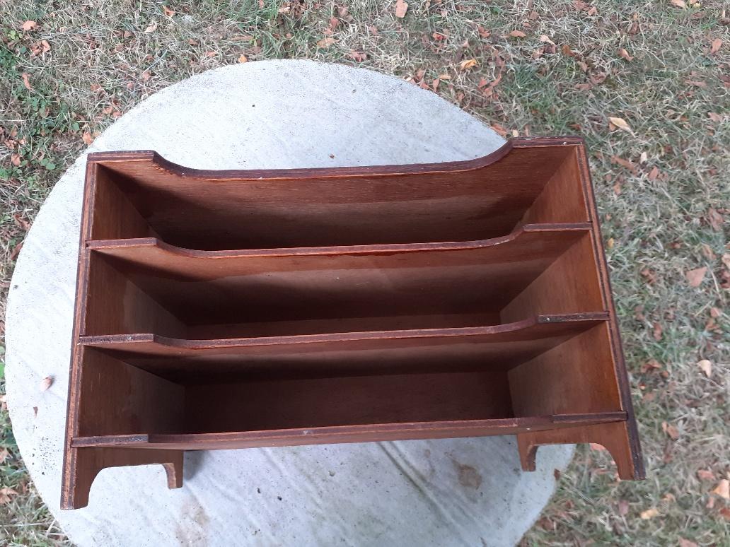 Wooden letter holder