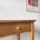 Farmhouse table with 2 large drawers