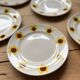 6 sunflower dessert plates Moulins des loups