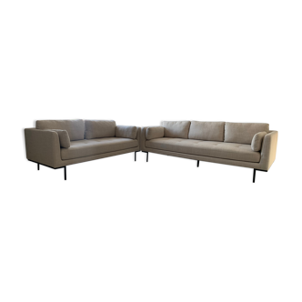 Harlow 3 and 2 seater sofas from Made.com