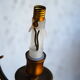 Dutch golden brass chandelier with 3 arms of light