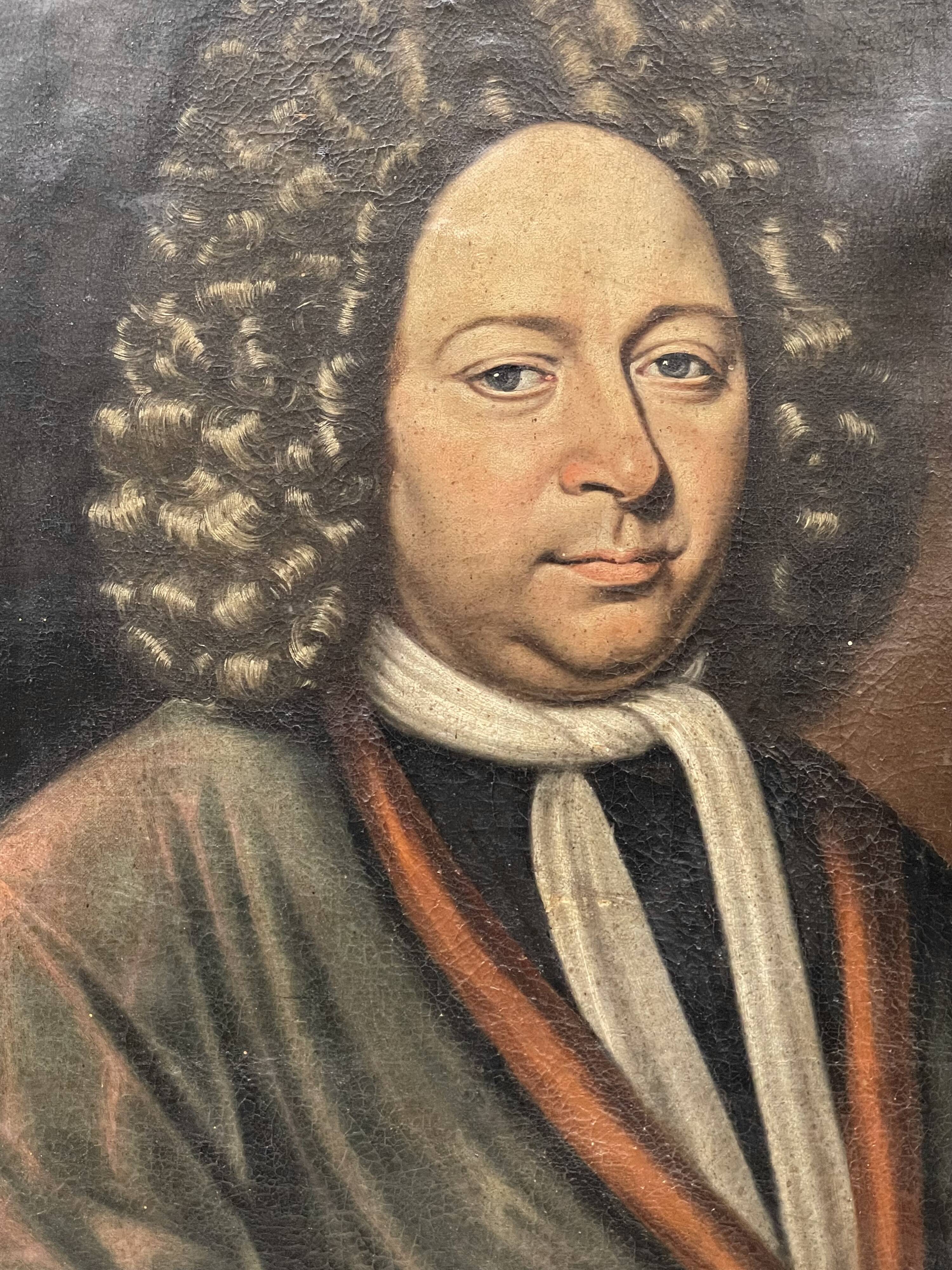 Pair of portraits from the early 18th century