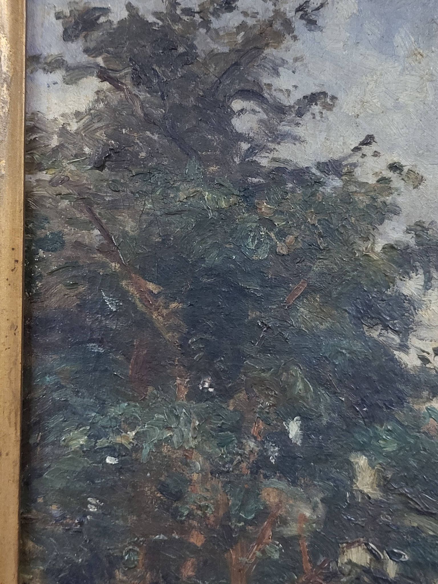 Eugénie Moujon-Gauvin (1850–1910) – Landscape with Stream - 19th century