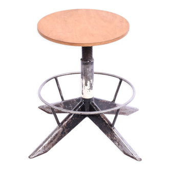 Vintage steel stool