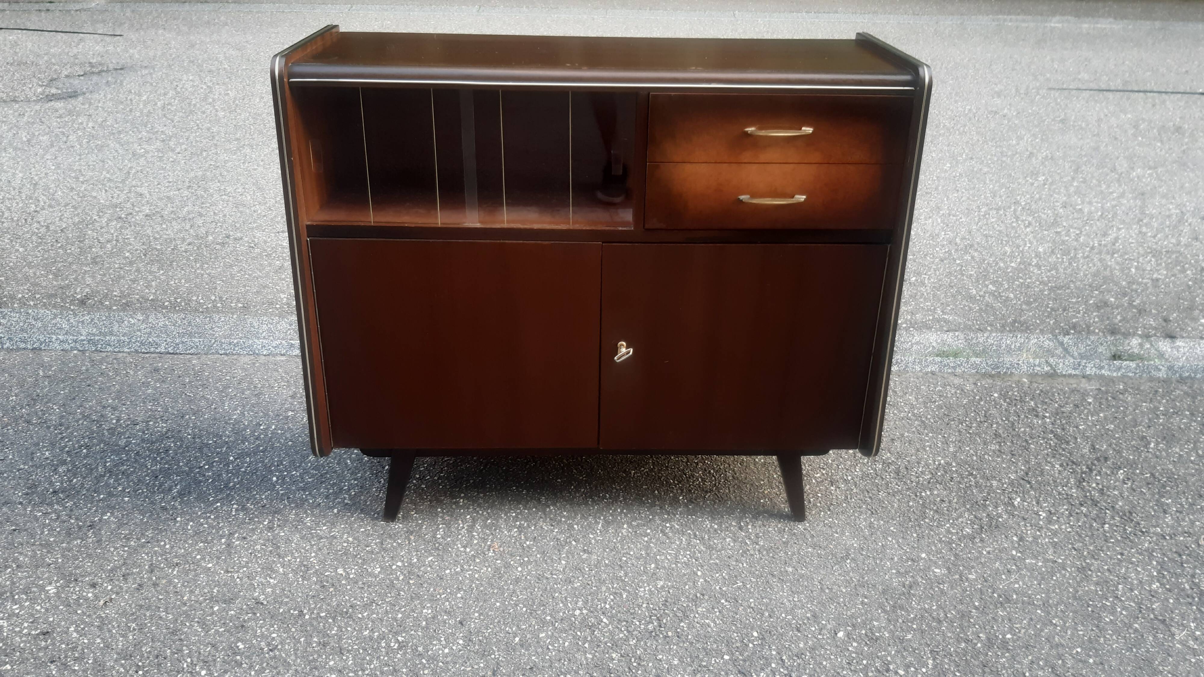 Meuble vintage pieds compas