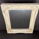 Miroir en bois cérusé blanc