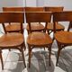 Suite of 6 chairs by bistrot baumann in the 1950s