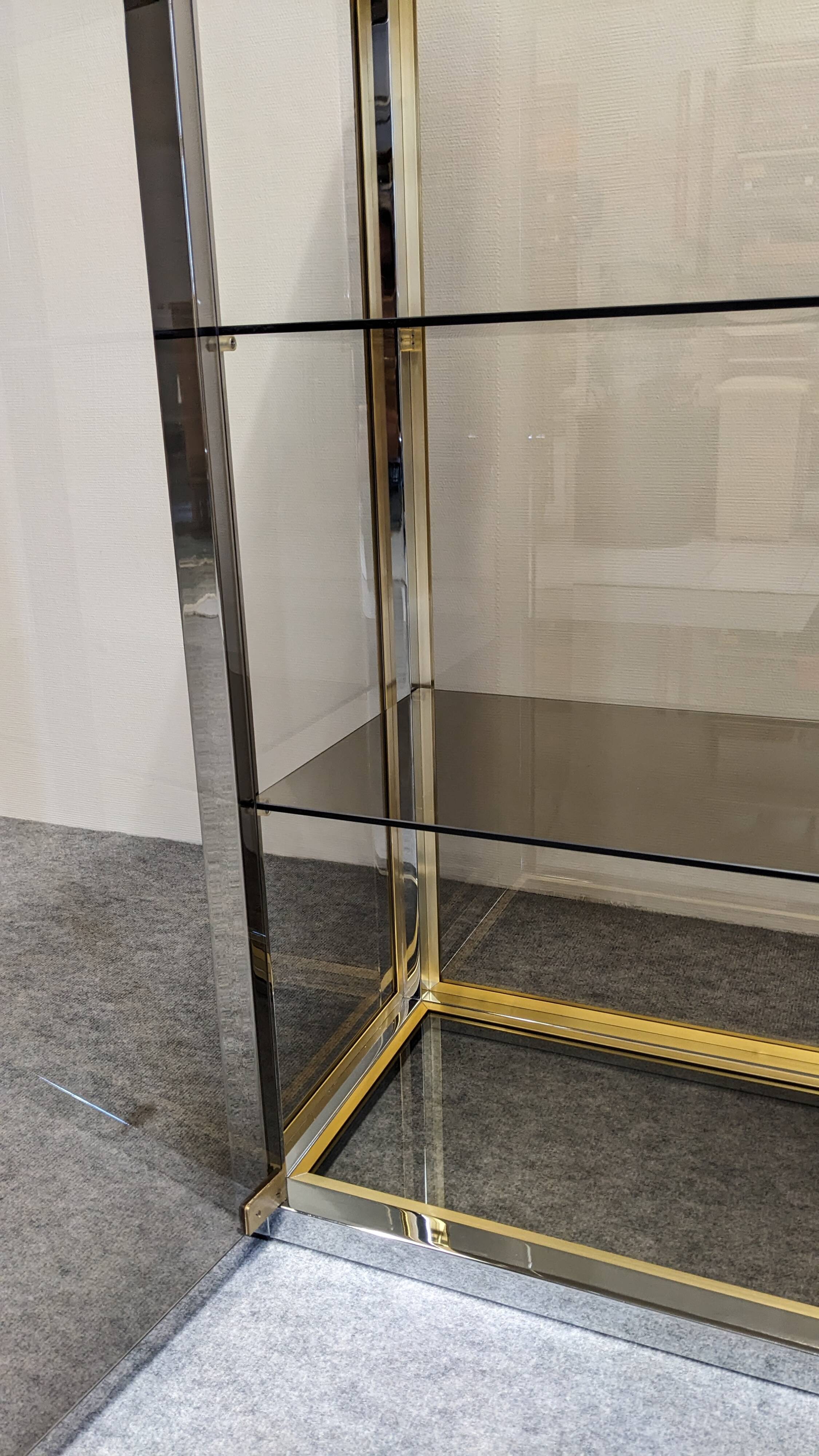 Hollywood Regency display cabinet by Renato Zevi, Italy circa 1970