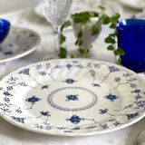 6 flat plates in English porcelain