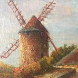 Oil on canvas signed - Moulin de Lancieux (Dinard)