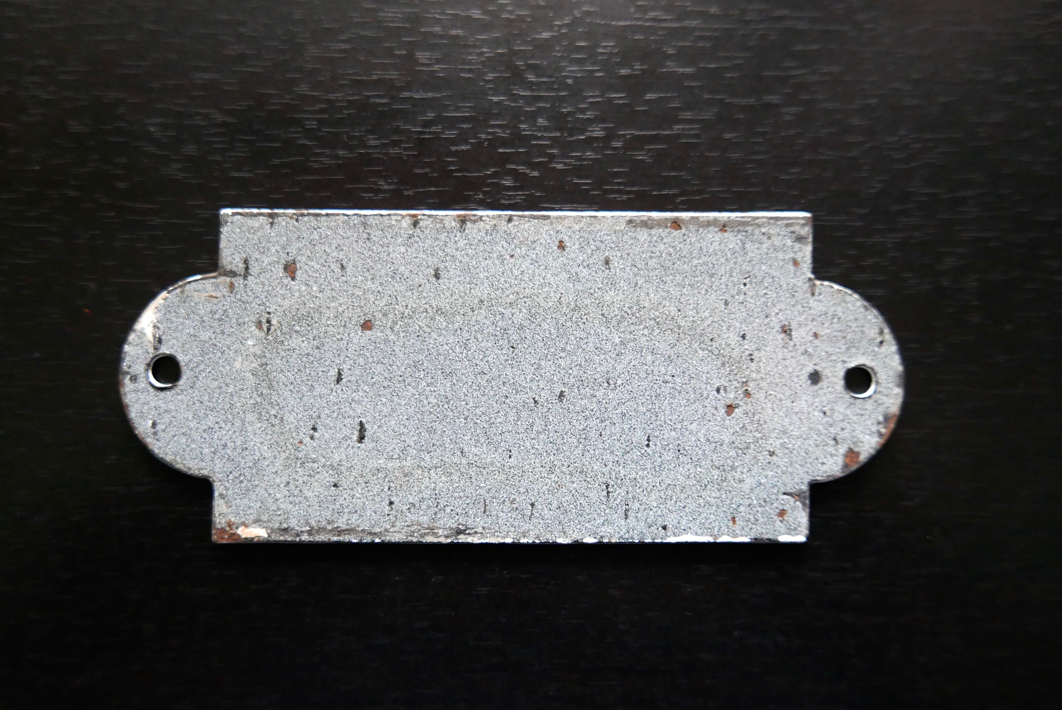 Plaque de porte émaillée toilettes années 60