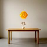Mid Century Modern yellow hanging lamp