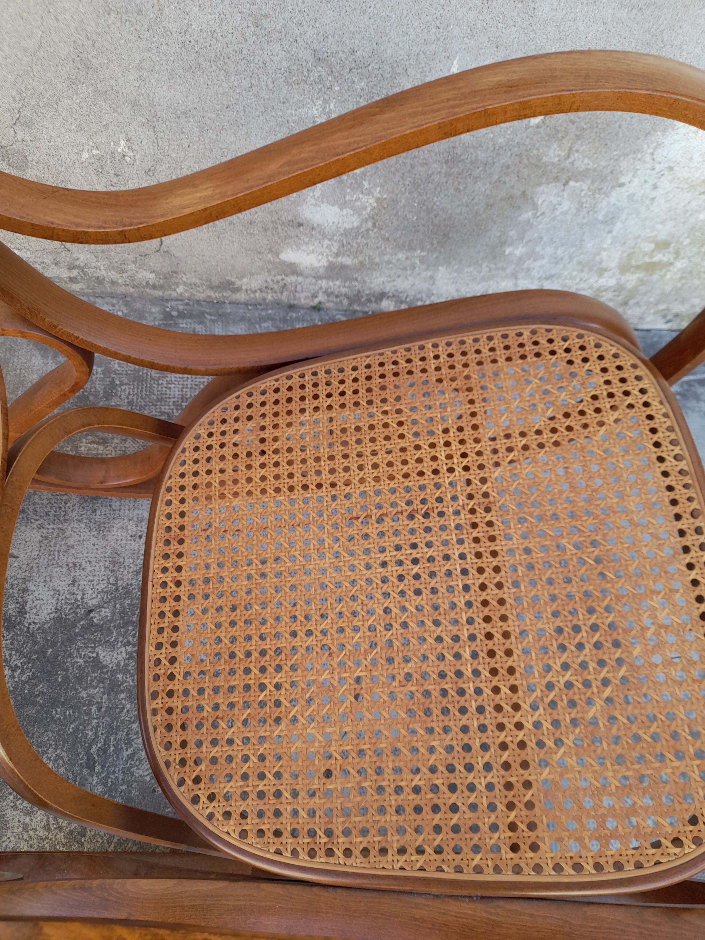 Rocking-chair canne by Luigi Crassevig Italy