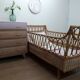 Bed child vintage rattan