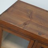 Vintage Large German Beech Haberdashery Shop Cabinet / Vitrine, 1950s