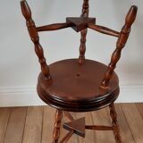 Pair of wooden stools turned vintage 60s