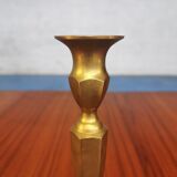 Antique brass candle holder