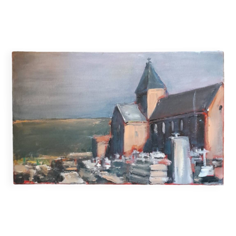 Landscape in oil