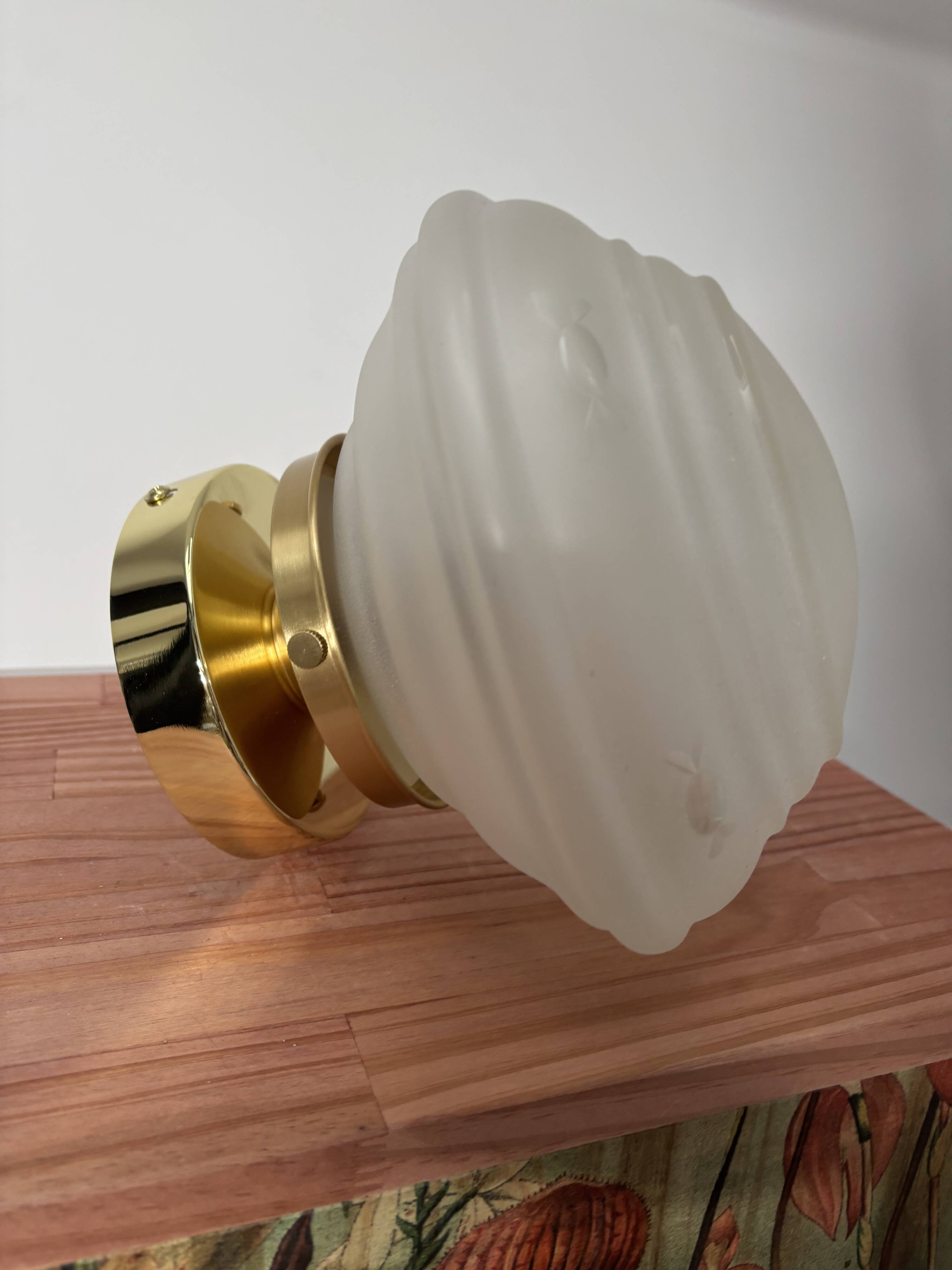 Vintage Art Deco Globe Ceiling Light