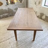 Table de ferme en pin et chêne