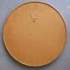 Vintage Scandinavian wooden circular mirror, 1970s