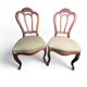 Paire de chaises en acajou époque Napoléon III fin XIXème