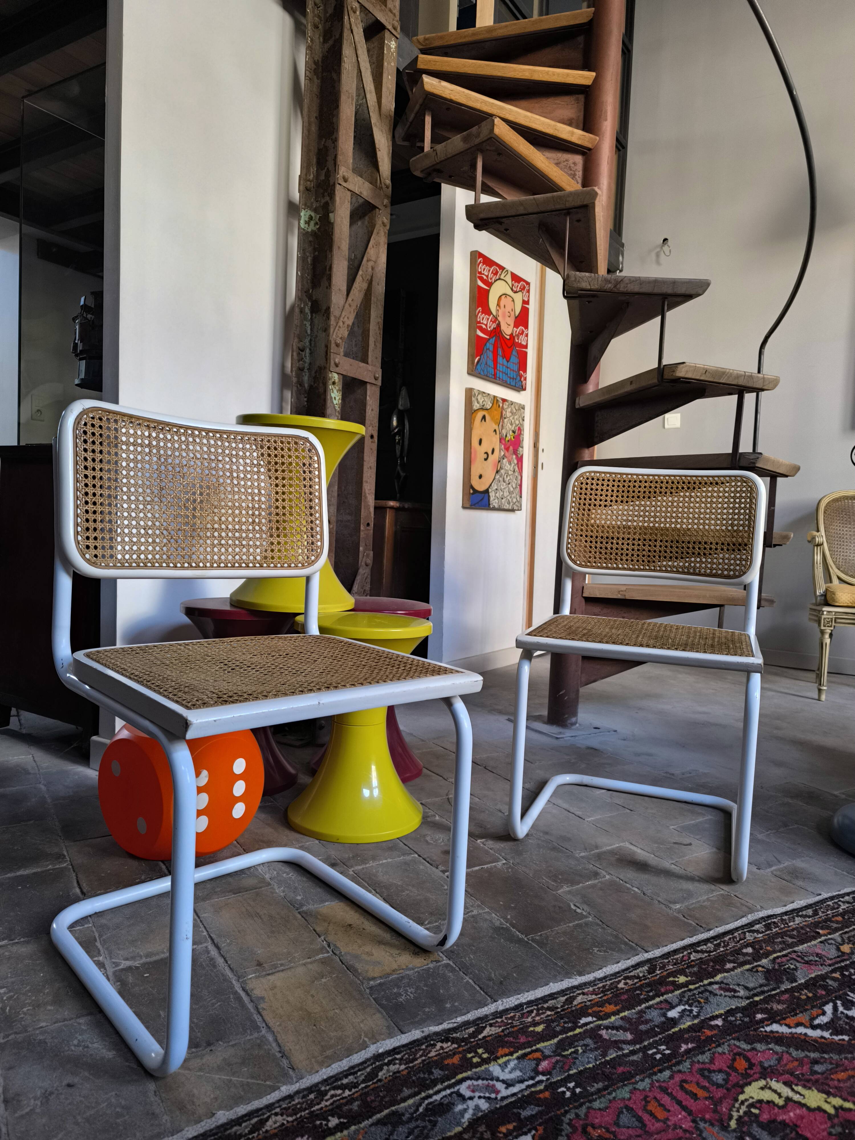 Pair of B32 chairs by Marcel Breuer