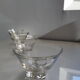 Lot de 4 coupelles en verre vintage