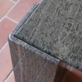 Large square granite coffee table