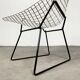 Diamond Chair Black and White by Harry Bertoia for Knoll, 1960