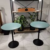 Set of postmodern side tables. Porada Arredi home.
