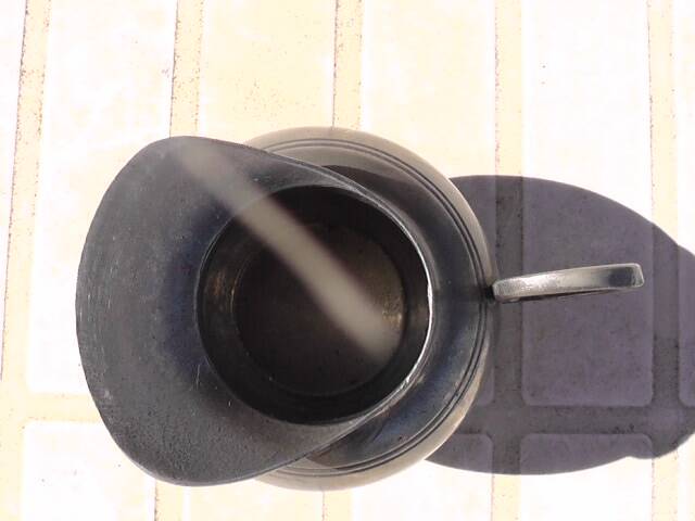 Fine pewter milk jug