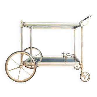 Antique trolley, vintage serving cart, drinks bar furniture.