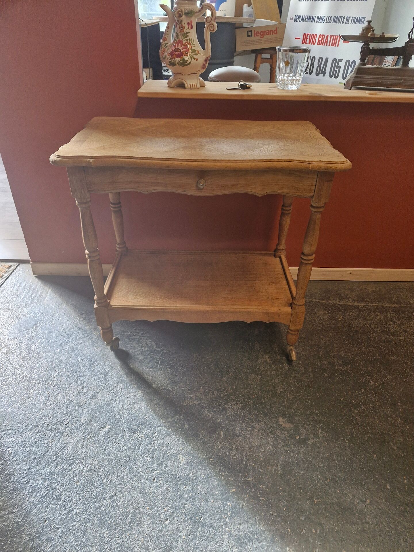 Wooden dessert table