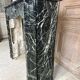 Louis XV style fireplace in green marble, 1900s