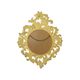 Classic Vintage Butler Mirror Gold Baroque Frame Witch's Eye Fifties