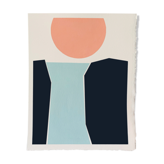 Peinture sur papier - Waterfall 4
