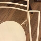 Fauteuil crème Lune d'Argent de Pascal Mourgue