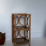 Rattan shelf