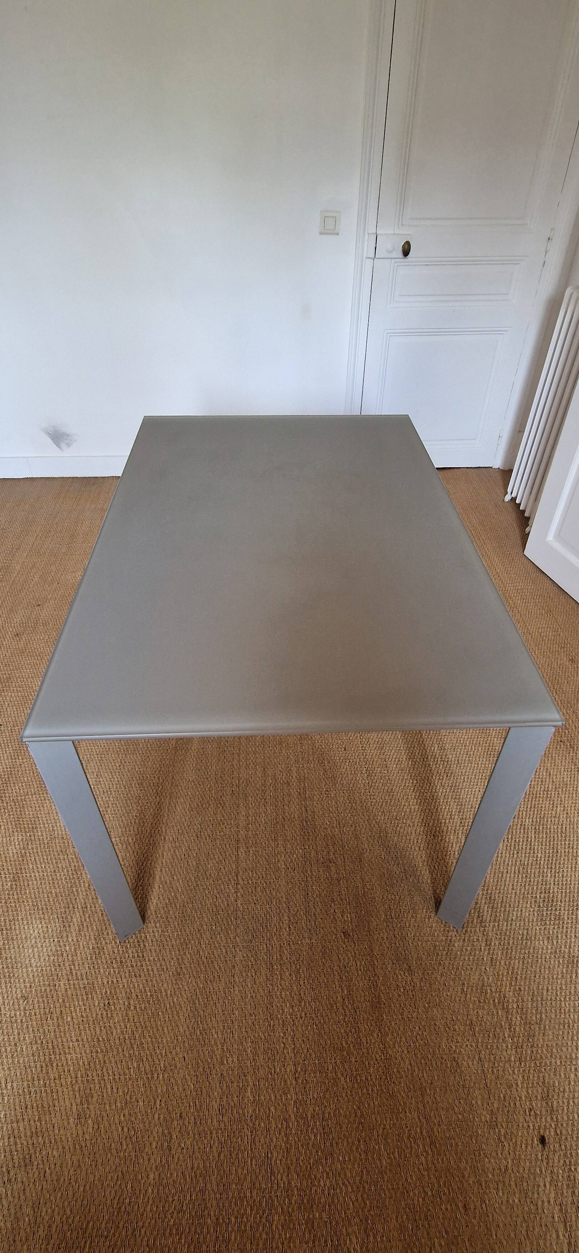 Dublino glass table by Bontempi